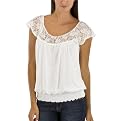 Xhilaration&reg; Juniors Sleeveless Feminine Knit Top - Ivory
