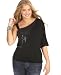 ING Plus Size Top, Sequined One Shoulder