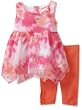 Flapdoodles Baby-Girls Infant Flower Tie Dye Tunic And Capri Set