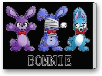 DIY Home Decor Custom Fnaf Bonnie Canvas Print Wall Art Print 16"X 12"