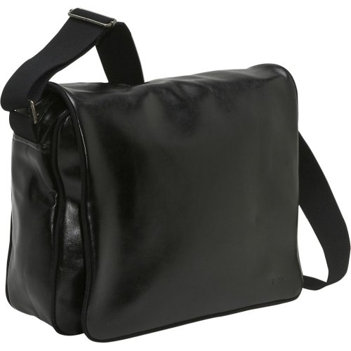 Ben Sherman Accessories Wet Look Messenger,Black,one size