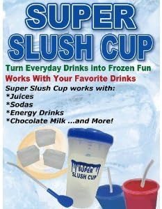 Super Slush Cup- Single- Make slushies like magic just by shaking! by super slush cup