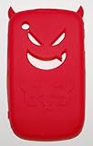 Soft Devil Case for BlackBerry Curve 8520 / 8530 / 9300 - Red