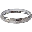 Fashion Jewelry India Designer Rodium Plated Bangle Bracelets 2.5 inches (cban002b)