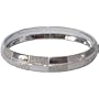 Fashion Jewelry India Designer Rodium Plated Bangle Bracelets 2.3 inches (cban002a)