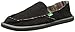 Sanuk Women's Donna Hemp Flat,Black,6 M US