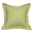 Handmade Gently Textured Cream Cotton Cushion Cover/Pillow Sham (Thailand)