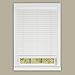 Achim Home Furnishings Madera Falsa 2-Inch Slat Faux Wood Plantation Blind, 35 by 64-Inch, White