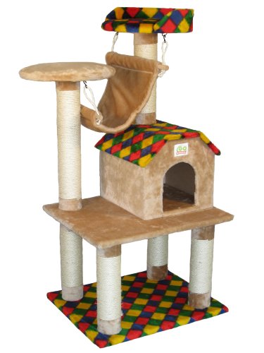 GoPetClub Cat Tree Condo House Pet Scratcher Post Furniture F41