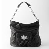 daisy fuentes Turn-Lock Hobo - Black