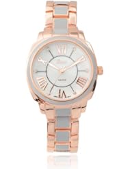 Brinley Co. Womens Stainless Steel Link Watch