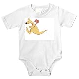 Onesie with purse, kangaroo, jumping, cartoons, cartoon, hopping, animal, handbag