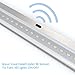 EShine 4 Panels LED Under Cabinet Lighting, with IR Sensor! Hand Wave Activated - Bright, Strong and Stable - Easy to Install, Screw and 3M Sticker Options Included - Deluxe Kit, Cool White