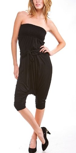 Women's Stretched tube jumpsuit with sash