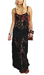 Lace Backless Summer Floral Print Maxi Dress 