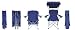 Kelsyus Original Canopy Chair (Blue)