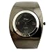 New Women's Alloy Metal Gunmetal Oversized Bangle Watch