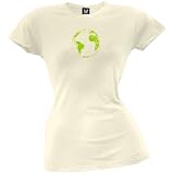 Planet Earth Distressed Juniors Organic T-Shirt