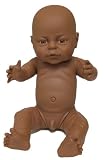 Born Anatomically Correct Bathable Vinyl Baby Doll White Boy Ethnic Black Girl Ethnic Black Boy or White Girl (Ethnic Boy)