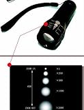 3 Watt LED Flashlight with Advance Focus System, (Fish Eye Len -- Zoom 1X ~ 2000X), Focus Distance Up To 0.5 Mile