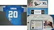Barry Sanders Signed Lions Blue Reebok Swingman Jersey - Detroit Lions NFL Football