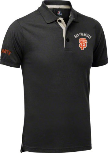Majestic San Francisco Giants Champions Polo - Black (X-Large)