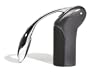 Metrokane Vertical Rabbit Lever Style Corkscrew with Foil Cutter, Gun Metal Grey
