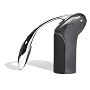 Metrokane Vertical Rabbit Lever Style Corkscrew with Foil Cutter, Gun Metal Grey
