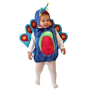 Mullins Square Peacock Baby Costume, Royal - 6-18 Months