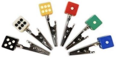 Single Dice Roach Clip Assorted Colors by Dice Clip