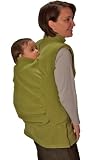 Peekaru Original Fleece Baby Carrier Cover Medium - Green