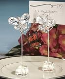 Exquisite Clear Crystal Butterfly Place Card Holders (Set of 30) - Baby Shower Gifts & Wedding Favor