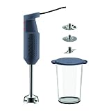 Bodum - Bistro Set - K11179-911Euro - Mixeur &Eacute;lectrique - 2 Disques + 1 Couteau + 1 Bol M&eacute;langeur - Gris