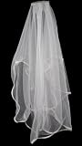 Ivory Bridal veil with Swarovski crystal slide and scattered crystals