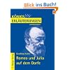 K�nigs Erl�uterungen und Materialien, Bd.251, Romeo und Julia auf dem Dorfe