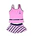 BIKMAN Summer Children Kids Two-Piece Swimsuit Swimwear Swimdress for Girl (Pink, 140(6-8 Years Old))