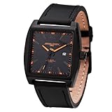 Jorg Gray JG5200-18 - Unisex Watch, Japan 3 Hands Mvt, Date Display, Leather Straps