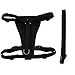 Petroad Dog Body Harness Padded, for Cars with Seat Belt Tether Comfortable with Adjustable Chest, Medium Size, 18- to 28-inch Chest, Black