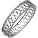 14K White Gold Diamond Bangle Bracelet
