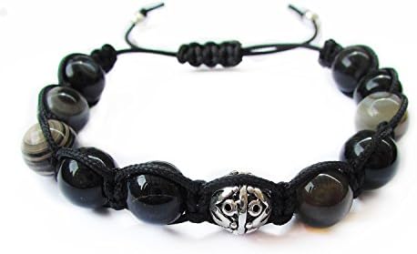 KECHI BRACELET AUTHENTIC HANDMADE MIX OF NATURAL STONES AND SILVER BAL HARMONY BRACELET Mens Womens