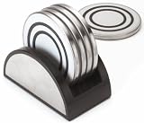 Kamenstein 6-Piece Stainless Steel Coaster Set