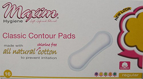 Maxim Hygiene Products Pads Contour Reg, 16 Count, Pack of 1
