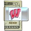 Wisconsin Badgers Large Money Clip/Card Holder - NCAA College Athletics Fan Shop Sports Team Merchandise