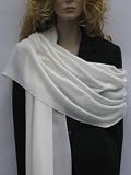 SCARVES- IVORY PASHMINA STOLE from Legend Collections