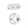 Delta Faucet RP18442 Single Arrow Button