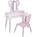 Levels Of Discovery Sugar Plum Vanity and Chair Set Plum/Pink