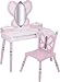 Levels Of Discovery Sugar Plum Vanity and Chair Set Plum/Pink