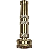 Backyard Garden Pros SLI1021 Solid Brass Twist Hose Sprayer Nozzle