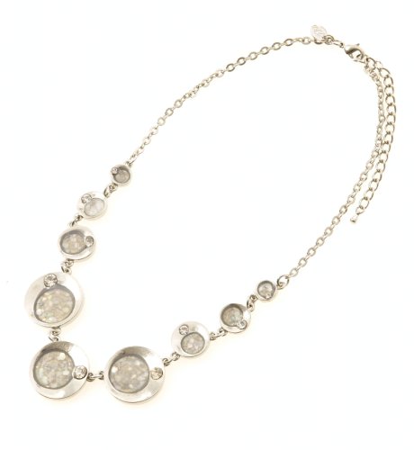 Per Una Silver Disc Necklace