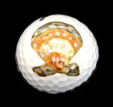 GOLF BALL - HAND PAINTED - DESIGN: SEASHELL SHIMMER